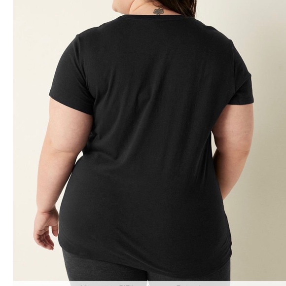 VS PINK BLING KNIT SHORT SLEEVE T SHIRT NEW VICTORIA’S SECRET PINK - Picture 3 of 4